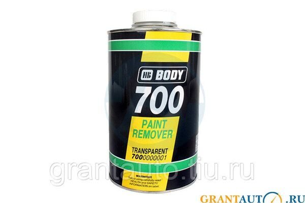 BODY 700 PAINT REMOVER 1л - удалитель краски. Прозрачный